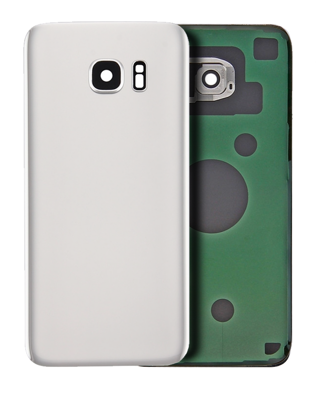 Backcover m. Kameralinse f. Galaxy S7, Weiß, Aftermarket Plus, ohne Logo