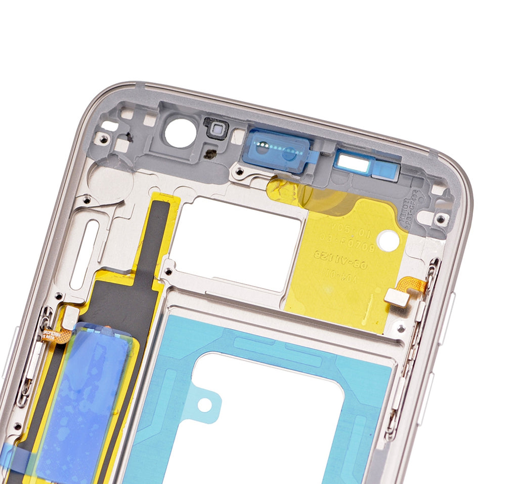 Midframe/Bezel for Samsung Galaxy S7 Edge (with small parts) (Gold)