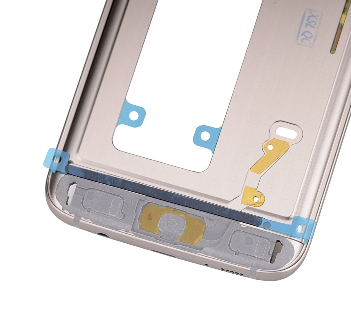 Midframe/Bezel for Samsung Galaxy S7 Edge (with small parts) (Gold)