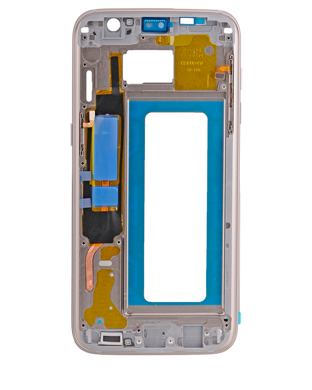 Midframe/Bezel for Samsung Galaxy S7 Edge (with small parts) (Gold)