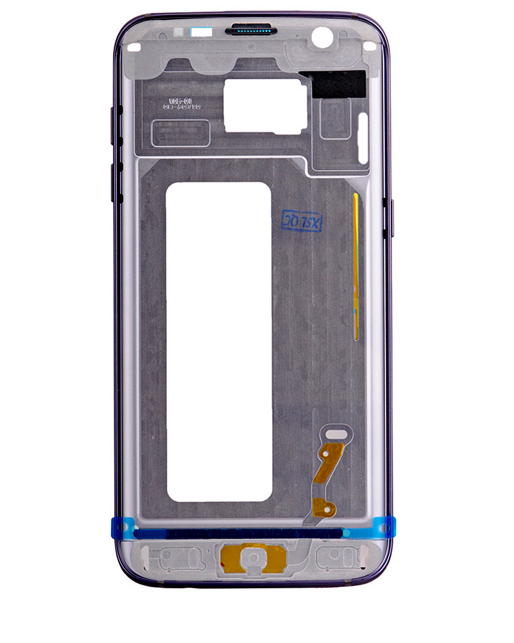 Midframe/Rahmen für Samsung Galaxy S7 Edge (mit Kleinteilen) (Schwarz)