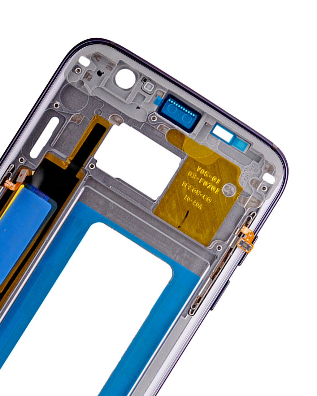 Midframe/Rahmen für Samsung Galaxy S7 Edge (mit Kleinteilen) (Schwarz)