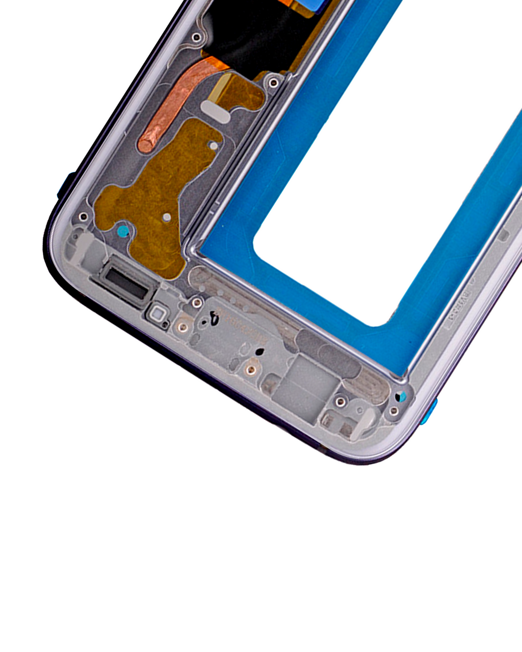 Midframe/Rahmen für Samsung Galaxy S7 Edge (mit Kleinteilen) (Schwarz)