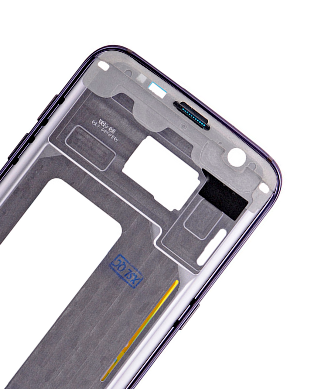 Midframe/Rahmen für Samsung Galaxy S7 Edge (mit Kleinteilen) (Schwarz)