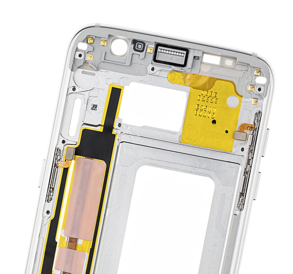 Midframe/Rahmen für Samsung Galaxy S7 Edge (mit Kleinteilen) (Weiß)