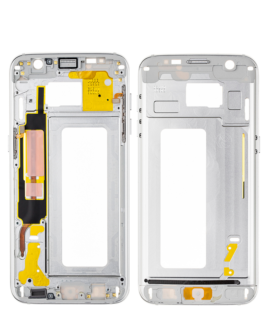 Midframe/Rahmen für Samsung Galaxy S7 Edge (mit Kleinteilen) (Weiß)