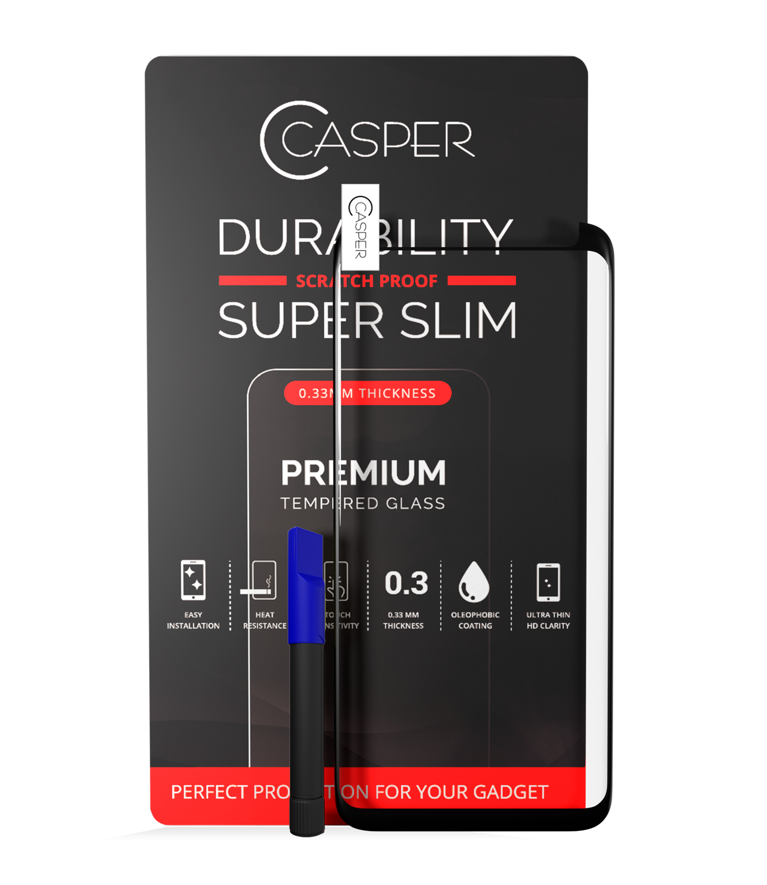 Casper UV-Tempered-Glas mit Kleber für Samsung Galaxy S8 (Case Friendly) (Retail