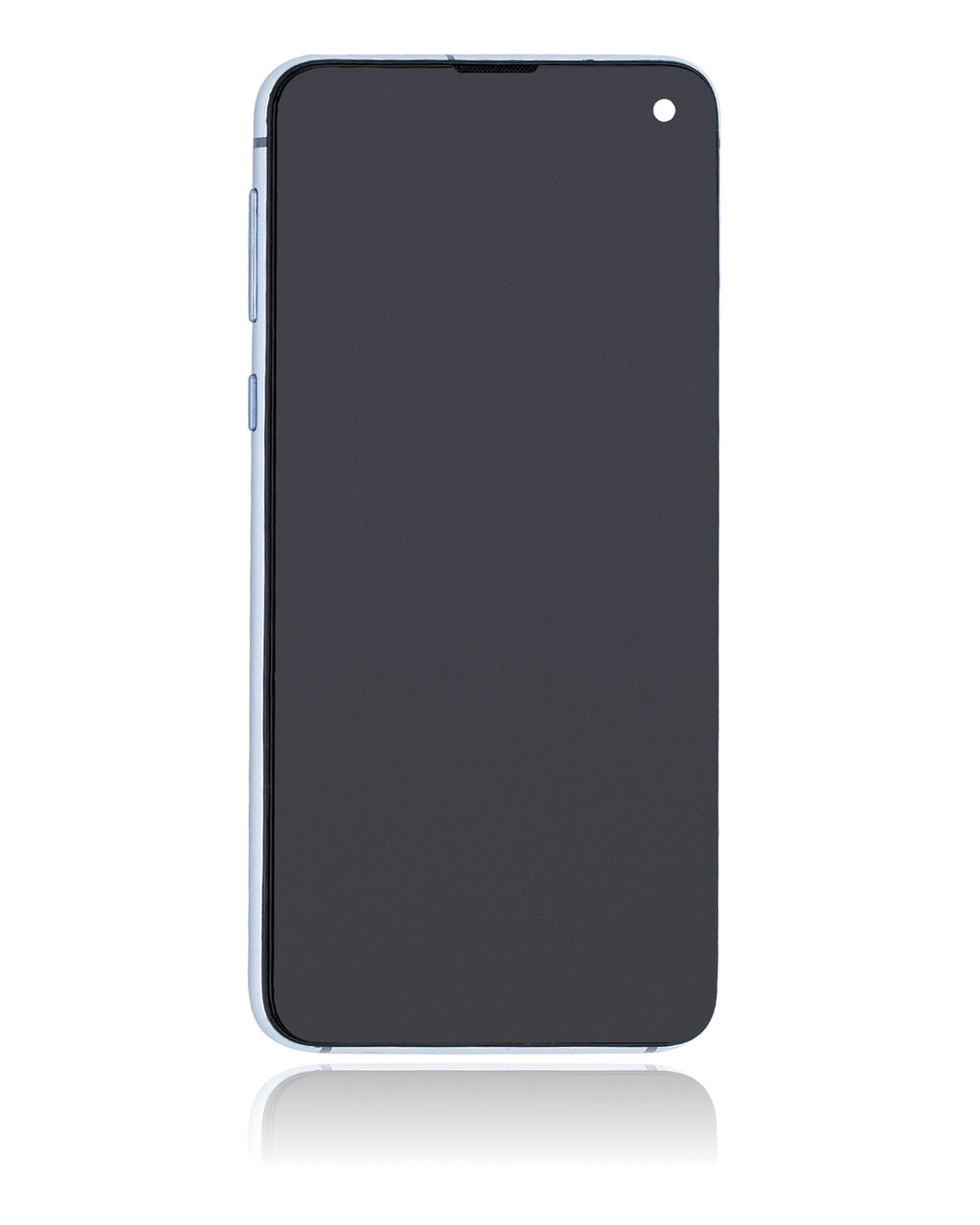 OLED-Display mit Rahmen für Samsung Galaxy S10e (gebrauchter OEM-Ausbau, Qualität B/C) (Prism Blue)