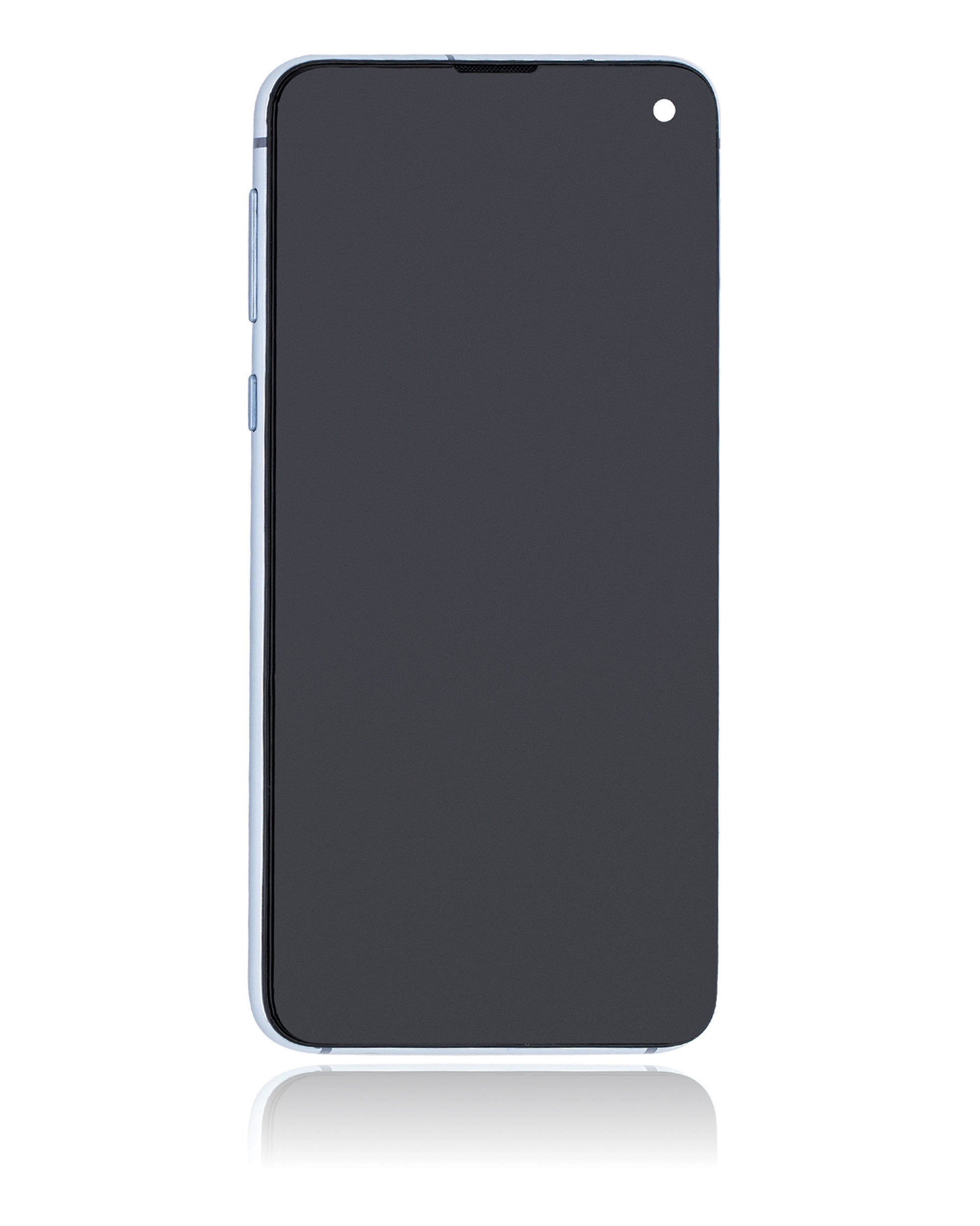 OLED-Display mit Rahmen für Samsung Galaxy S10e (gebrauchter OEM-Ausbau, Qualität B/C) (Prism Blue)