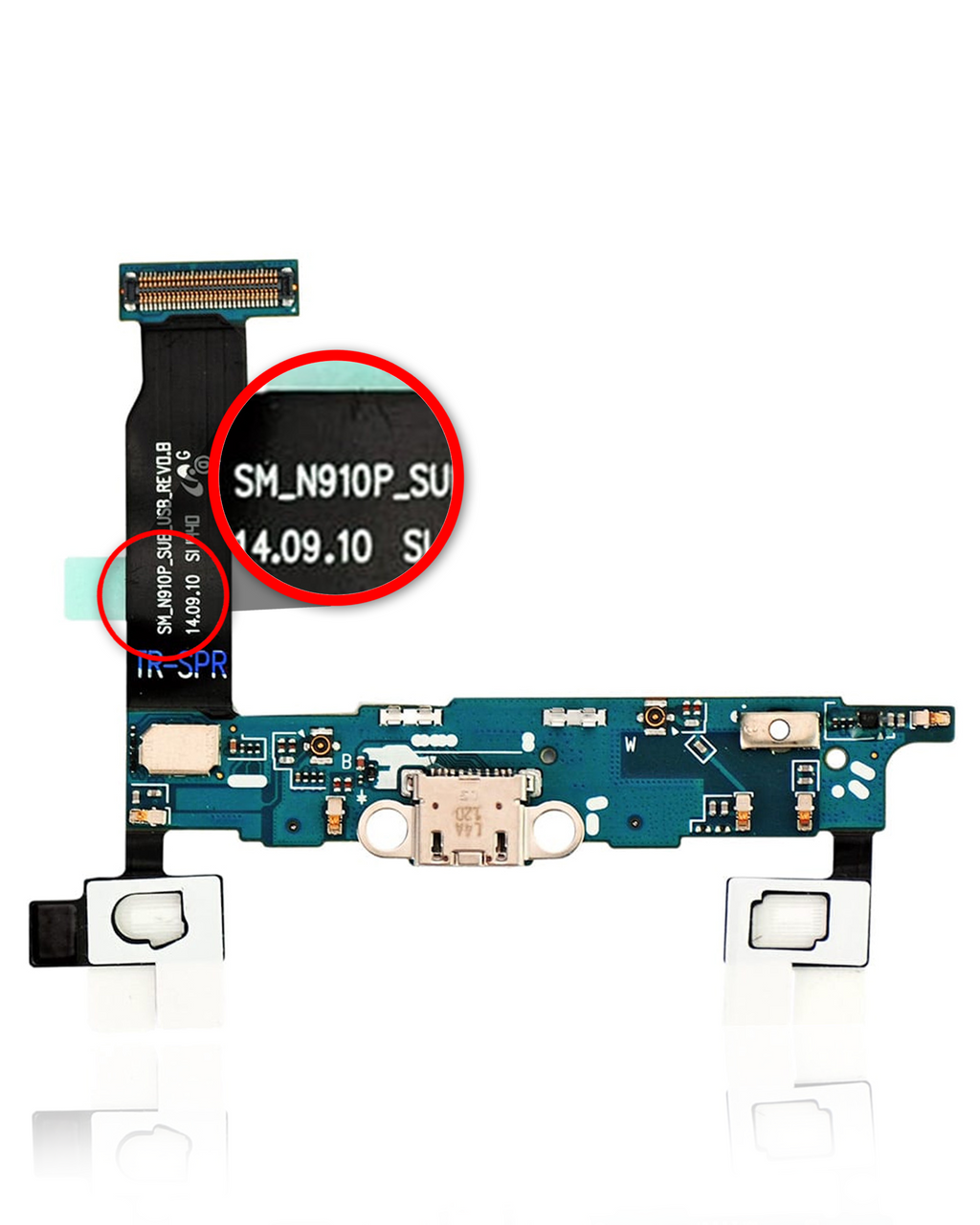 Ladebuchse-Flexkabel für Samsung Galaxy Note 4 (N910P) (Sprint)