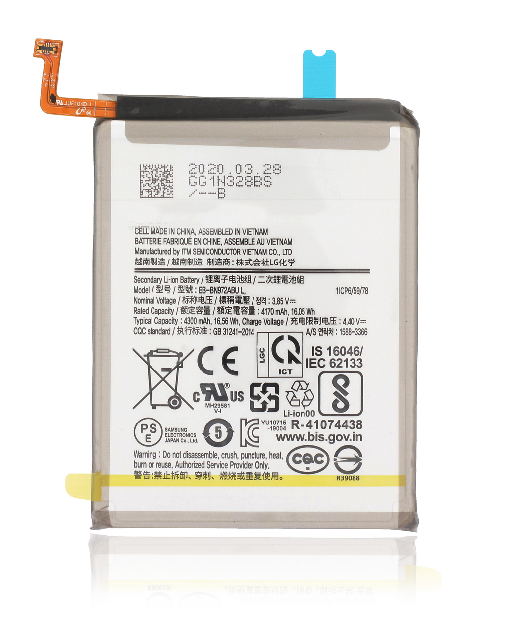 Replacement Battery for Samsung Galaxy Note 10 Plus (EB-BN972ABU) - Service Pack