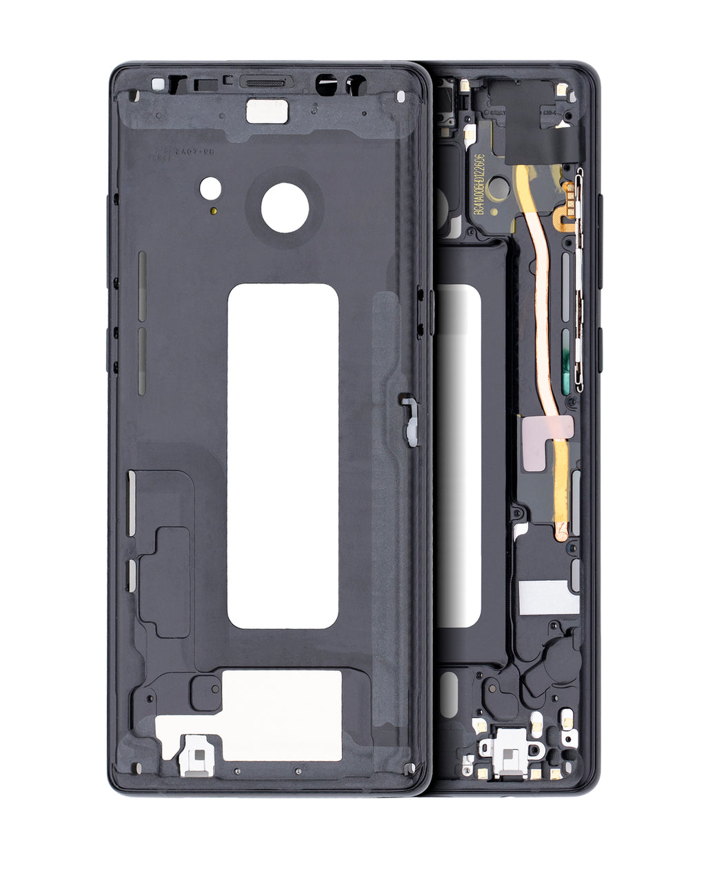 Midframe/Frame for Samsung Galaxy Note 8 (with small parts) (Midnight Black)