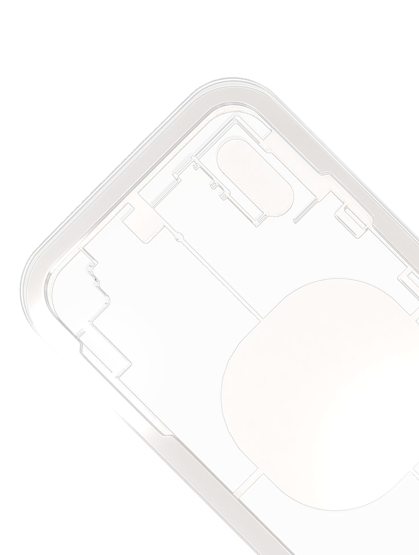 Lasermaschinen-Schutzform für iPhone XS (M-Triangel)