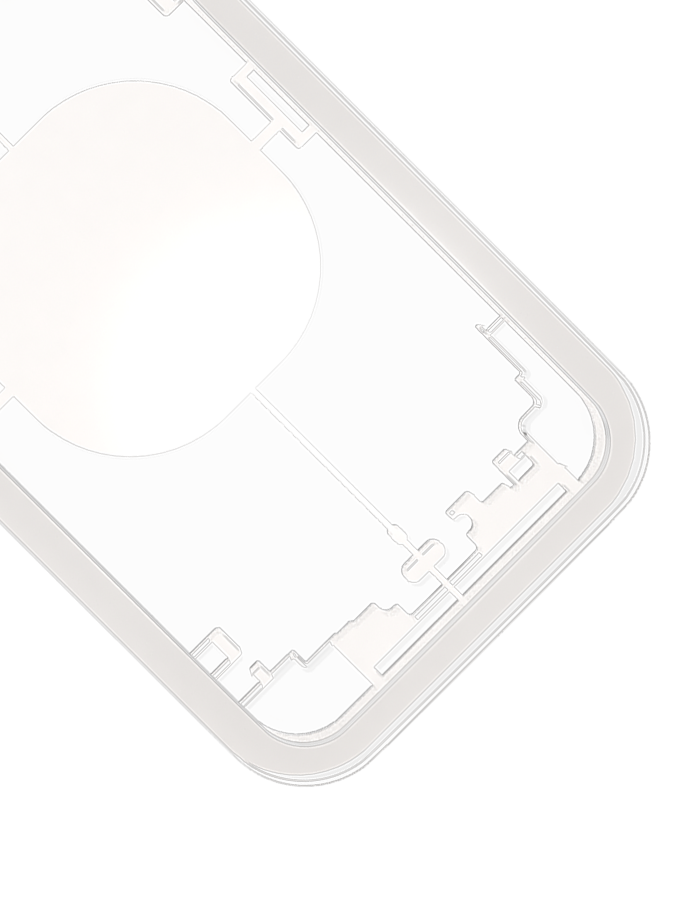Lasermaschinen-Schutzform für iPhone XS (M-Triangel)