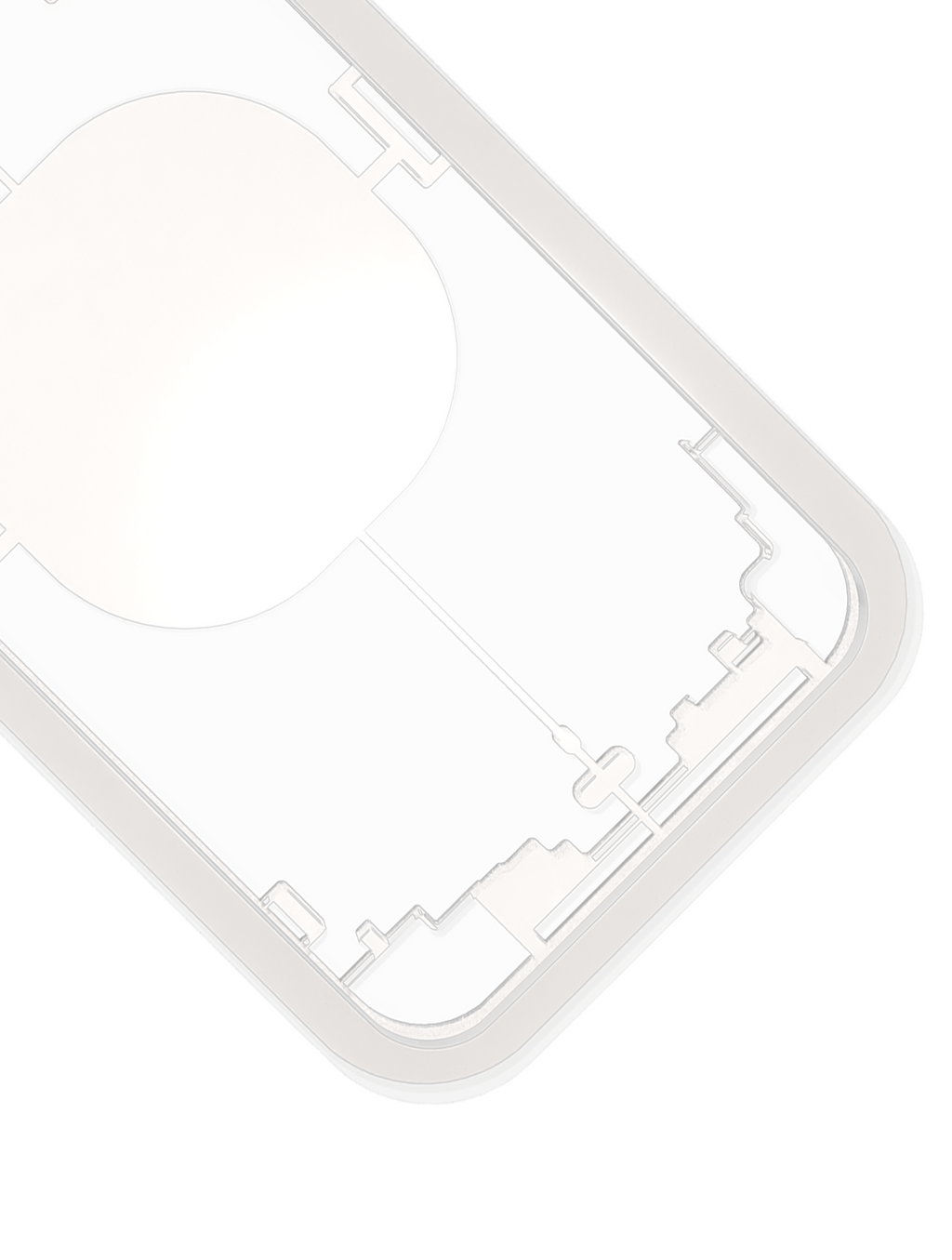 Lasermaschinen-Schutzform für iPhone XS Max (M-Triangel)