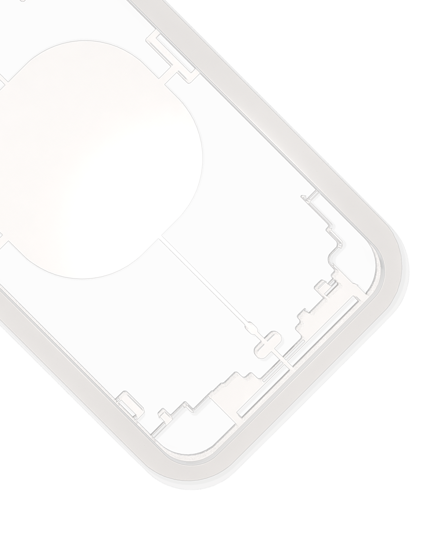 Lasermaschinen-Schutzform für iPhone XS Max (M-Triangel)