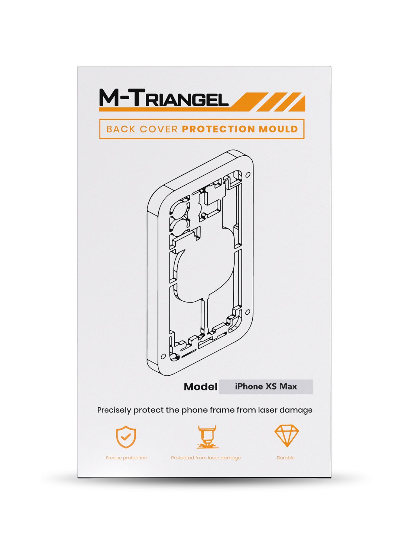 Lasermaschinen-Schutzform für iPhone XS Max (M-Triangel)