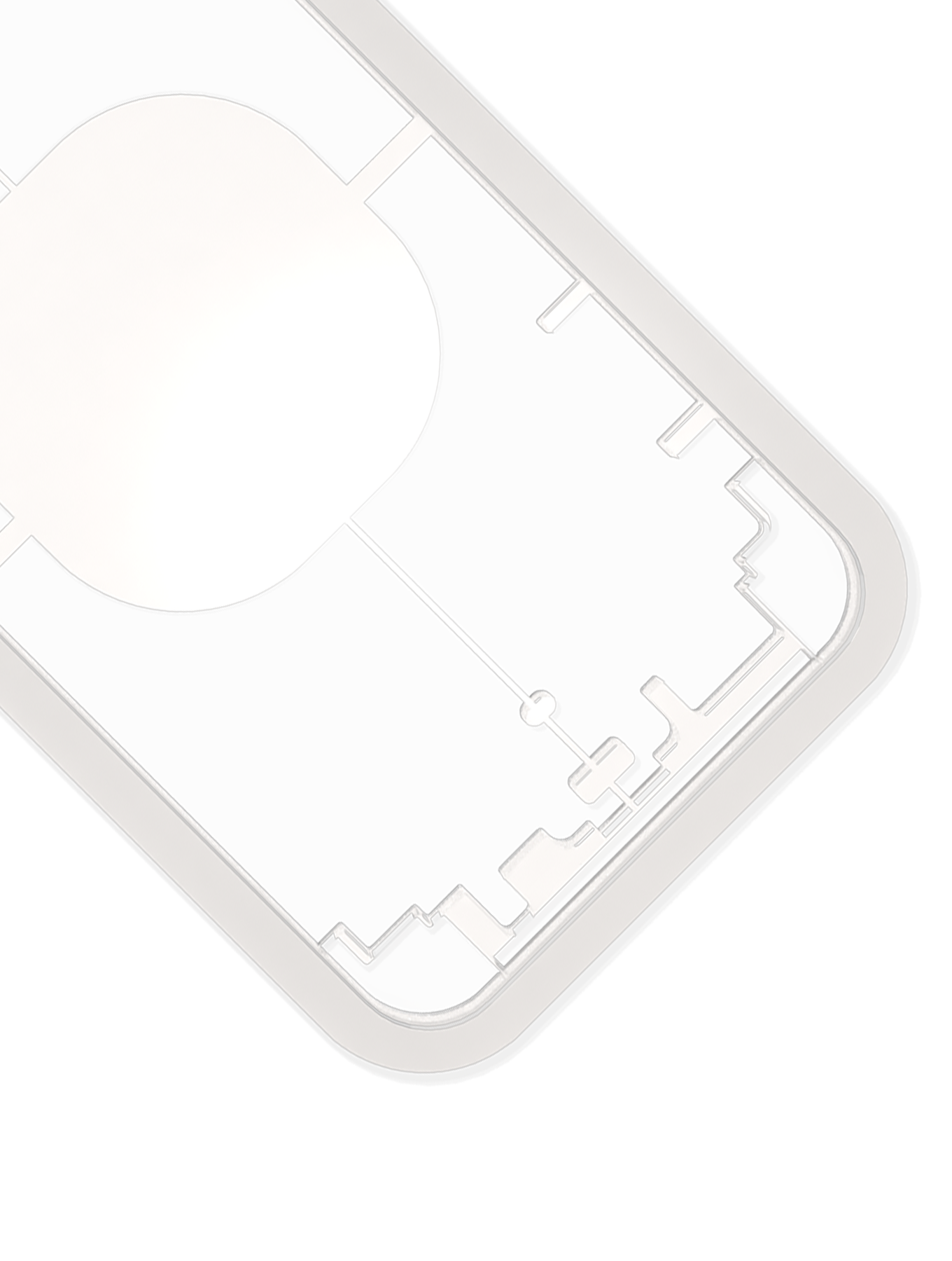 Lasermaschinen-Schutzform für iPhone XR (M-Triangel)