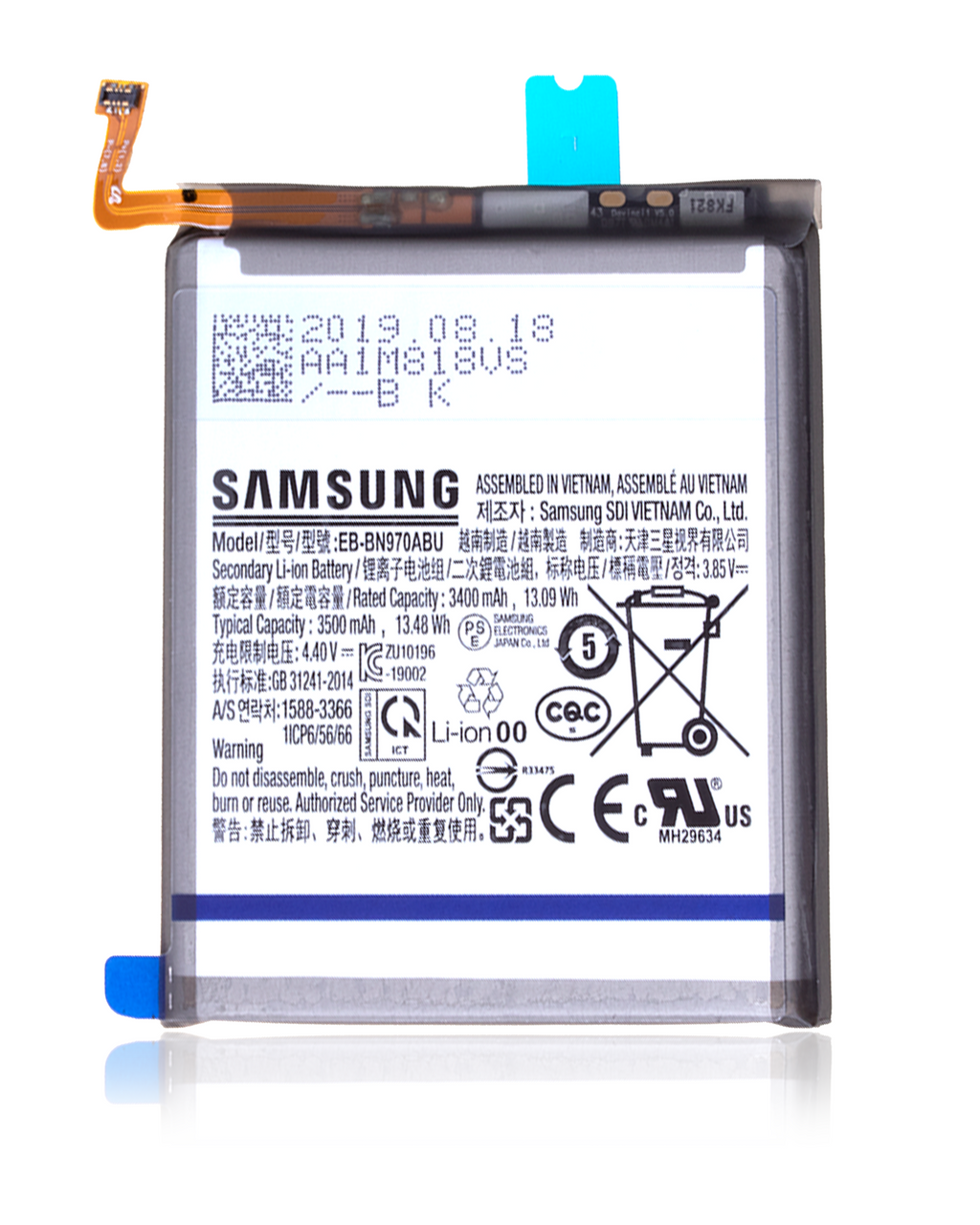 Replacement Battery for Samsung Galaxy Note 10 (EB-BN970ABU) (Service Pack)
