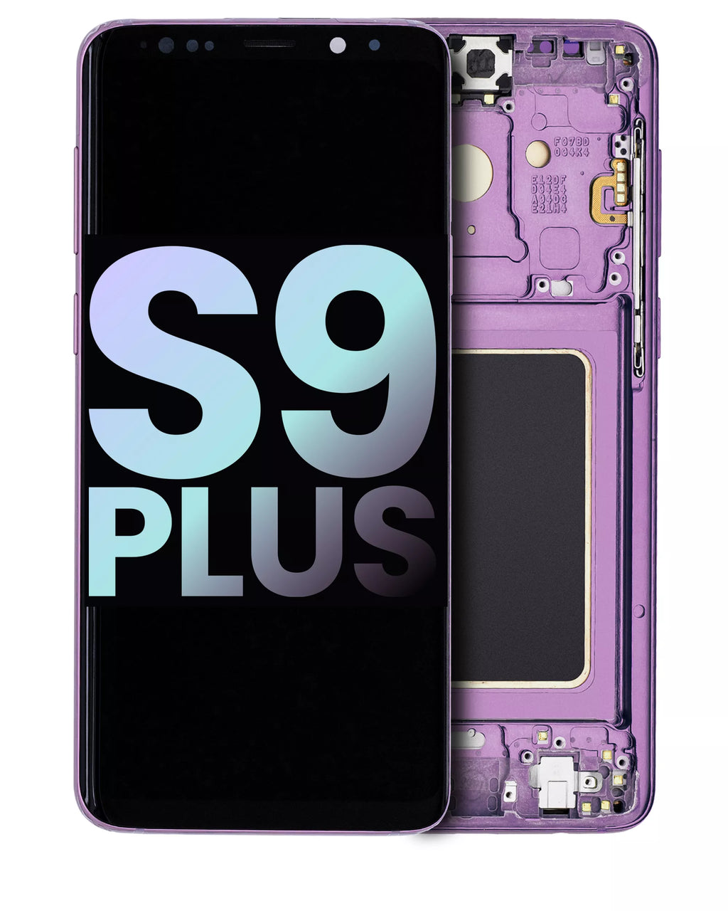 OLED-Display mit Rahmen für Samsung Galaxy S9 Plus (Service Pack) (Lilac Purple)