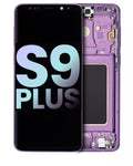 OLED-Display mit Rahmen für Samsung Galaxy S9 Plus (Service Pack) (Lilac Purple)