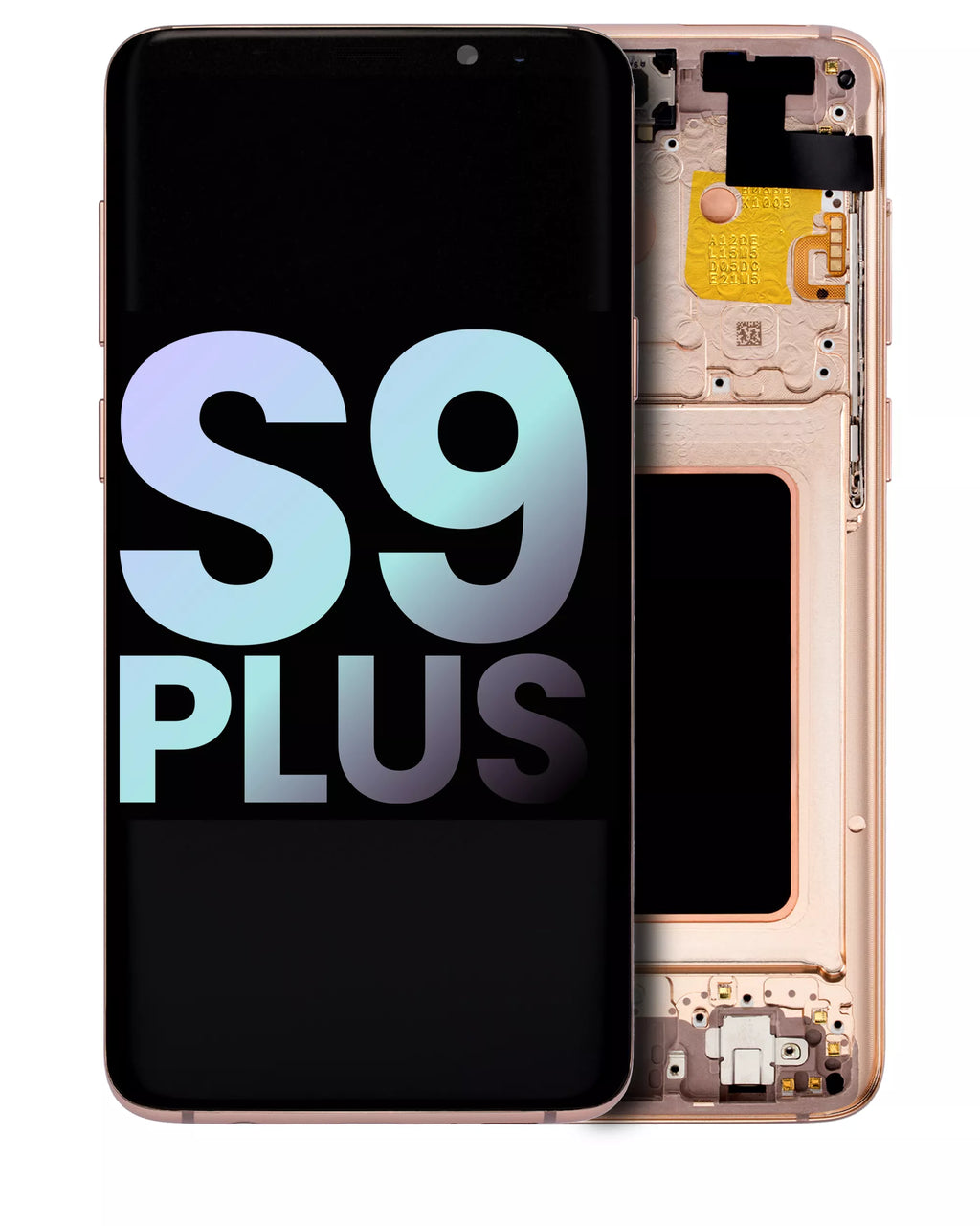 OLED-Display mit Rahmen für Samsung Galaxy S9 Plus (Service Pack) (Sunrise Gold)