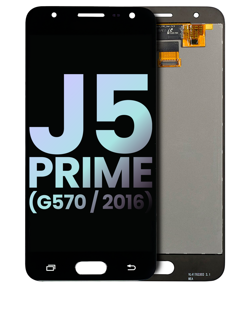 LCD-Display ohne Rahmen Samsung Galaxy J5 Prime (G570) Schwarz Service Pack