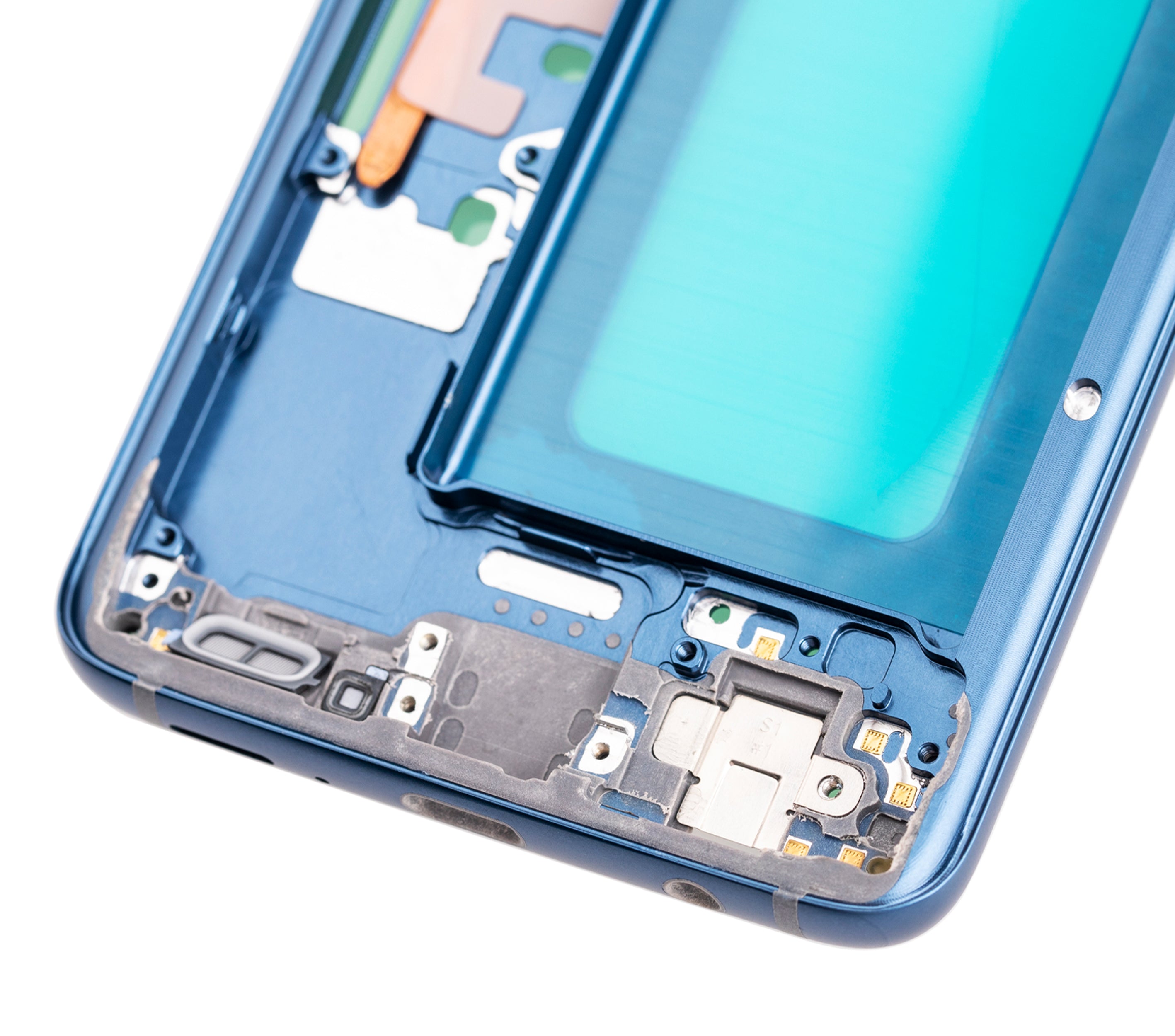 Midframe/Rahmen für Samsung Galaxy S9 mit Kleinteilen (Coral Blue Rahmen)