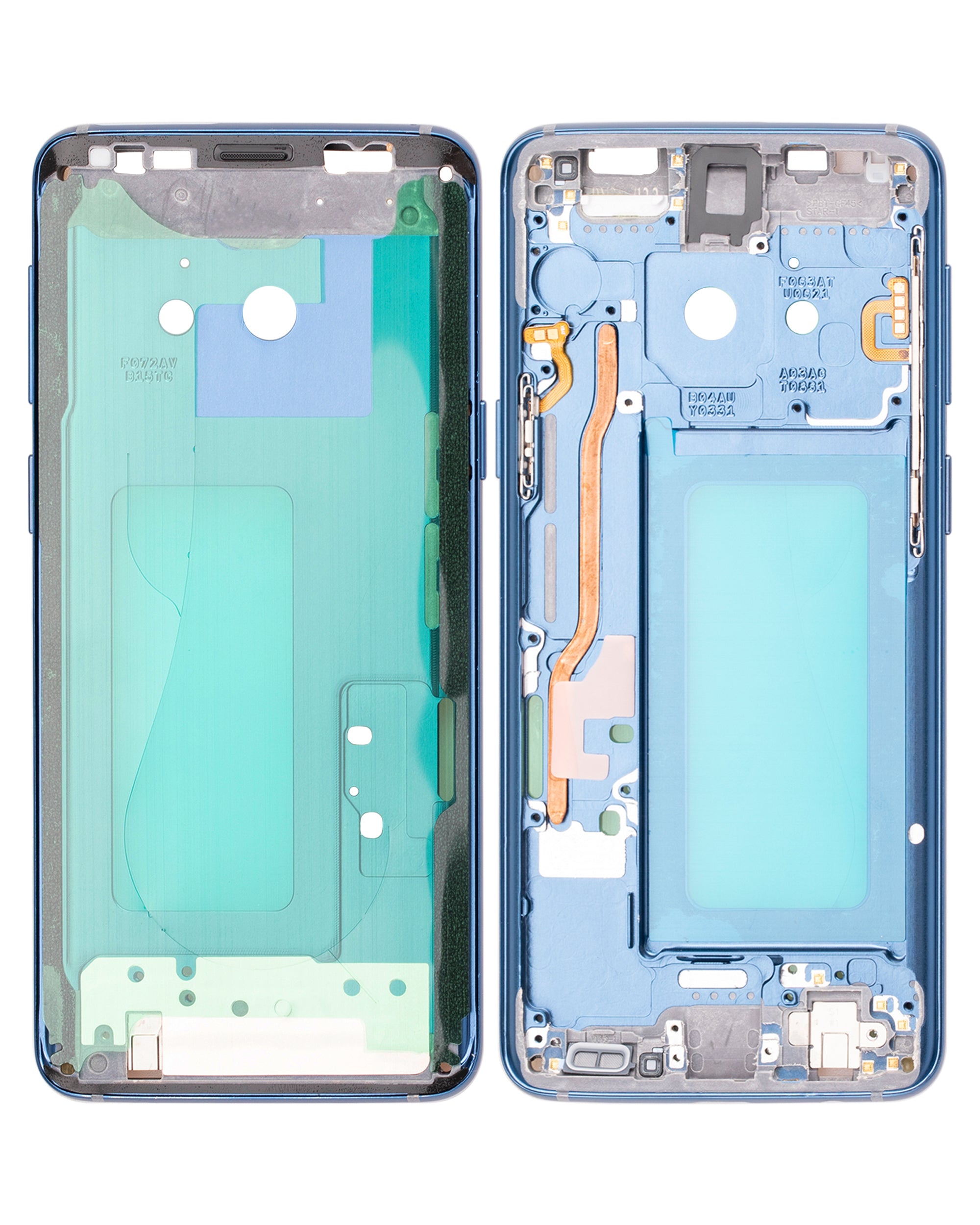 Midframe/Rahmen für Samsung Galaxy S9 mit Kleinteilen (Coral Blue Rahmen)