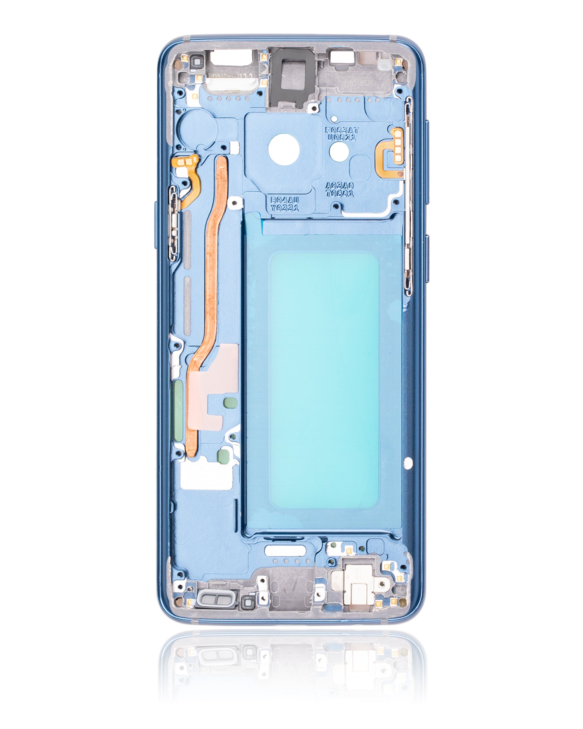 Midframe/Rahmen für Samsung Galaxy S9 mit Kleinteilen (Coral Blue Rahmen)
