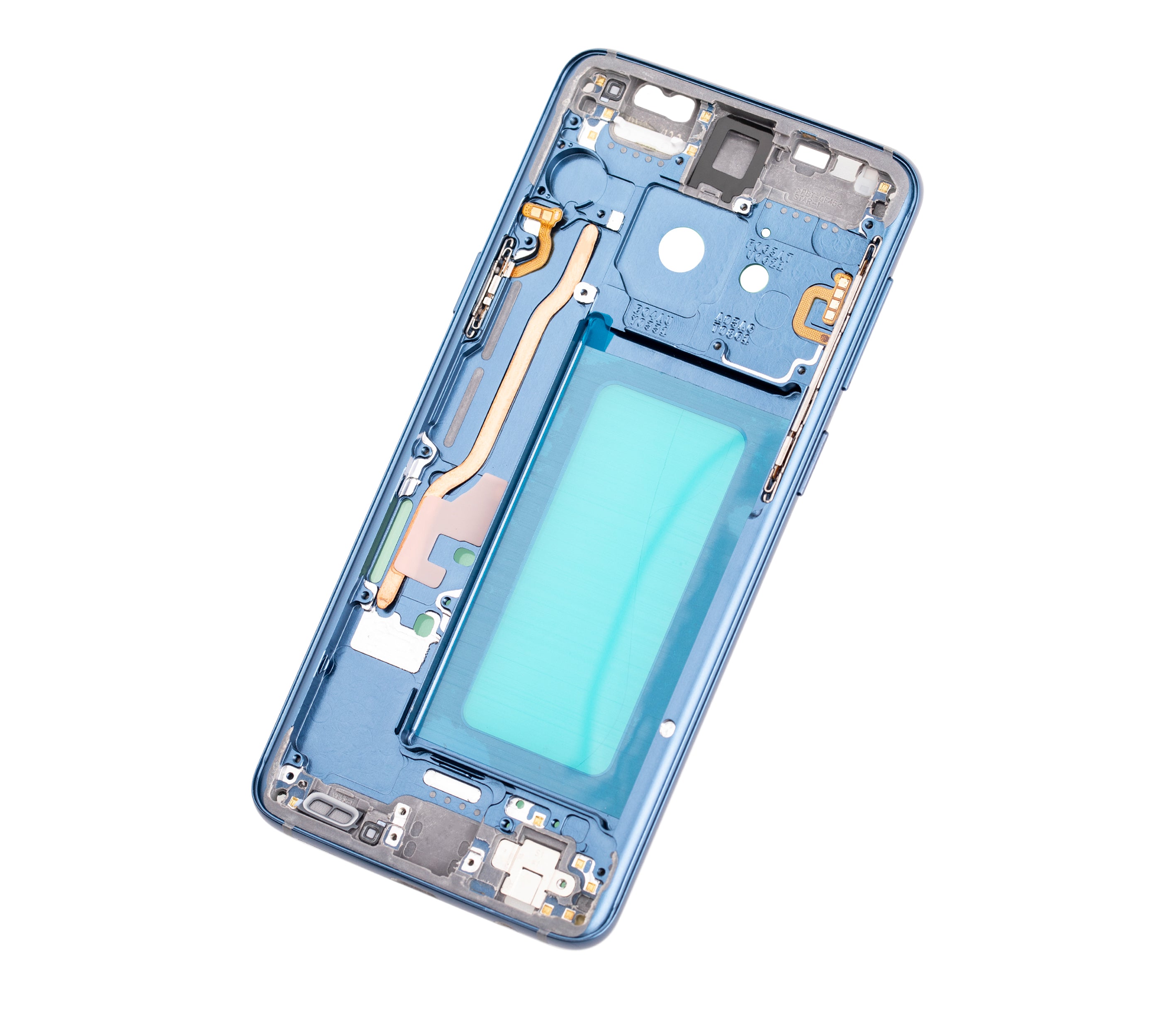 Midframe/Rahmen für Samsung Galaxy S9 mit Kleinteilen (Coral Blue Rahmen)