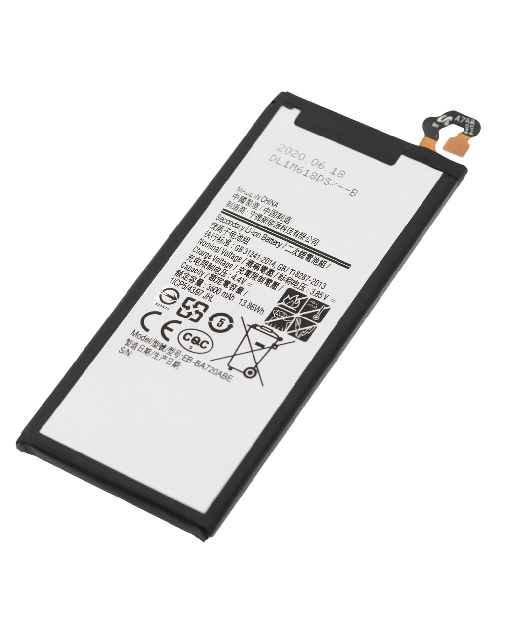 Replacement Battery for Samsung Galaxy A7 (A720 / 2017) / J7 Pro (J730 / 2017) (EB-BA720ABE)
