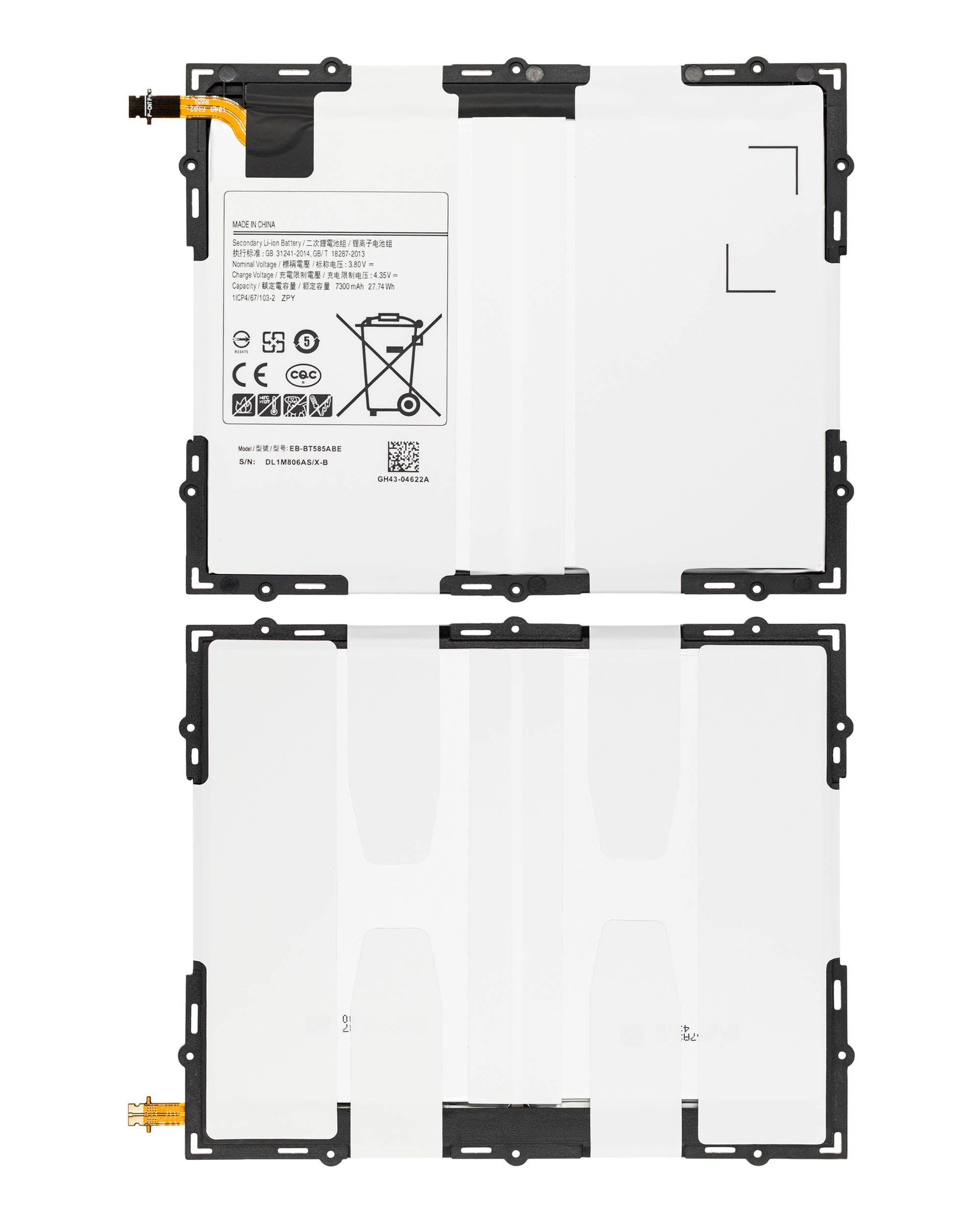 Ersatzakku für Samsung Tab A 10.1" (2016) (T580 / T585 / T587) (EB-BT585ABA)