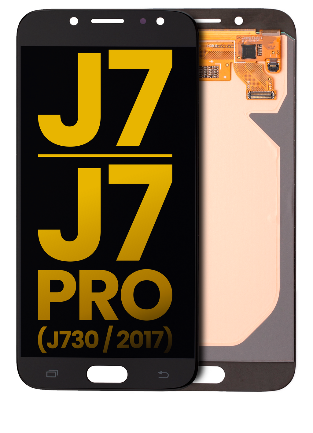 Frameless OLED Display for Samsung Galaxy J7 / J7 Pro (J730 / 2017) (Refurbished) (Black)