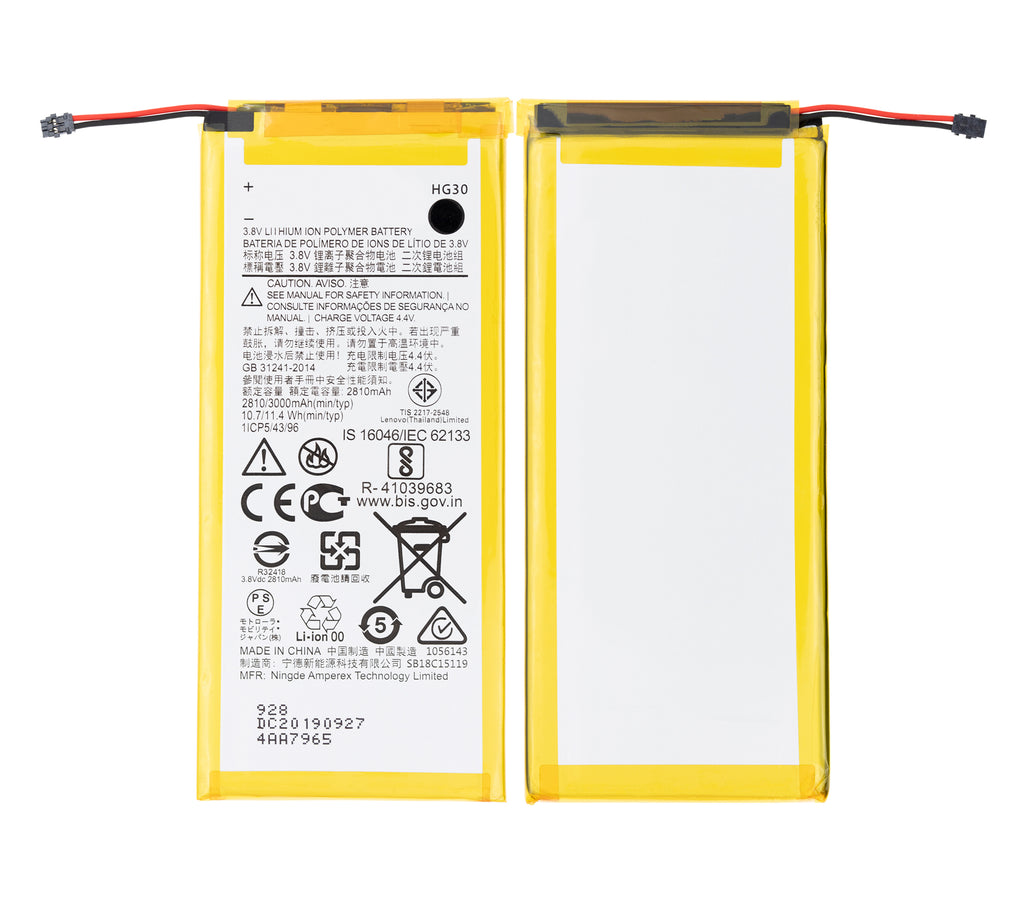 Replacement battery for Motorola Moto G6 (XT1925 / 2018) / G5S Plus (XT1806 / 2017) (HG30)