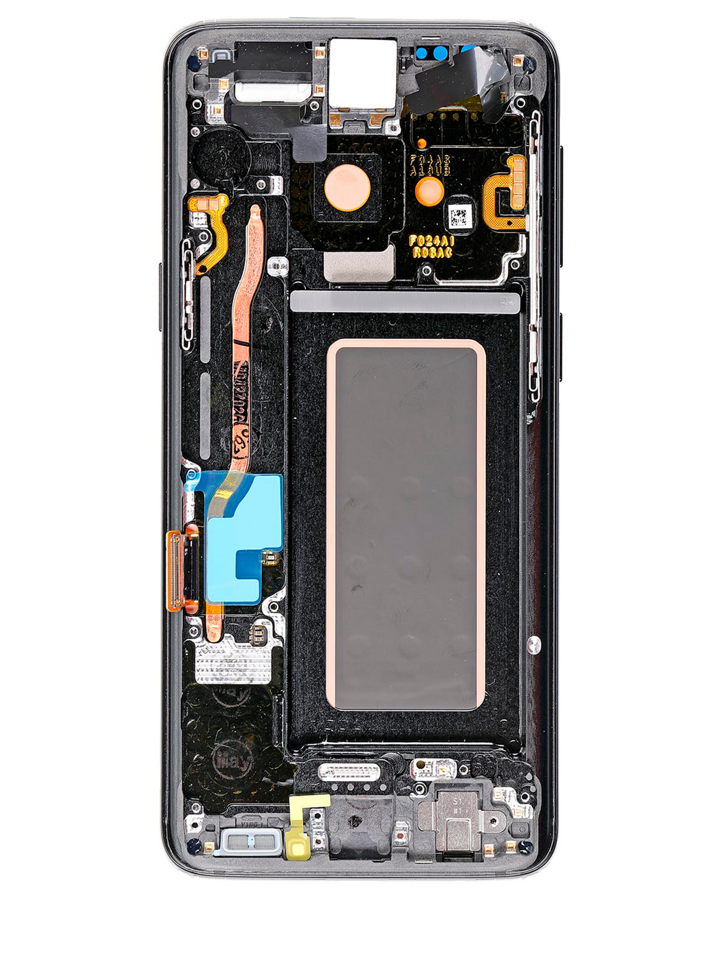 OLED-Display mit Rahmen für Samsung Galaxy S9 (Blemish: Qualität A) (Midnight Schwarz)