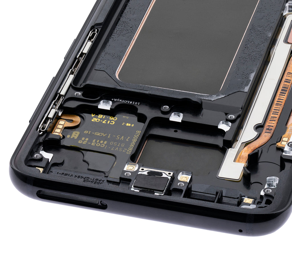 OLED-Display mit Rahmen für Samsung Galaxy S8 Plus (Blemish: Qualität B) (Midnight Schwarz)