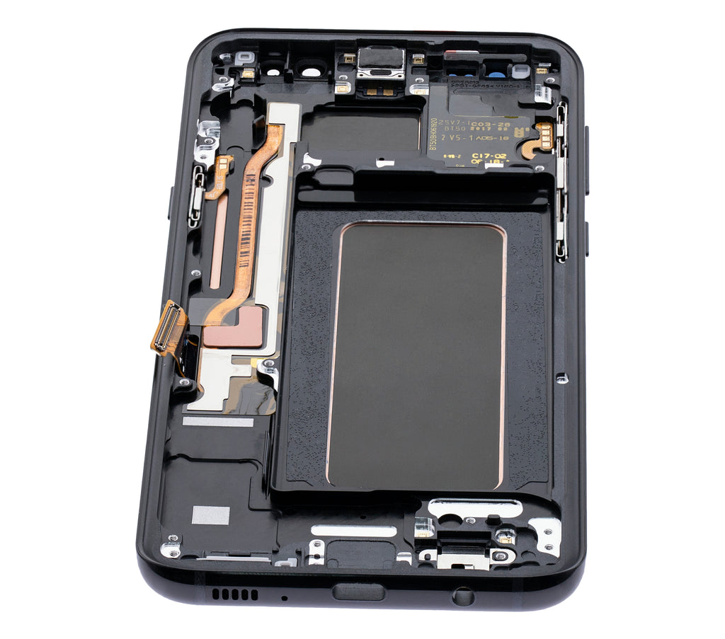 OLED-Display mit Rahmen für Samsung Galaxy S8 Plus (Blemish: Qualität B) (Midnight Schwarz)
