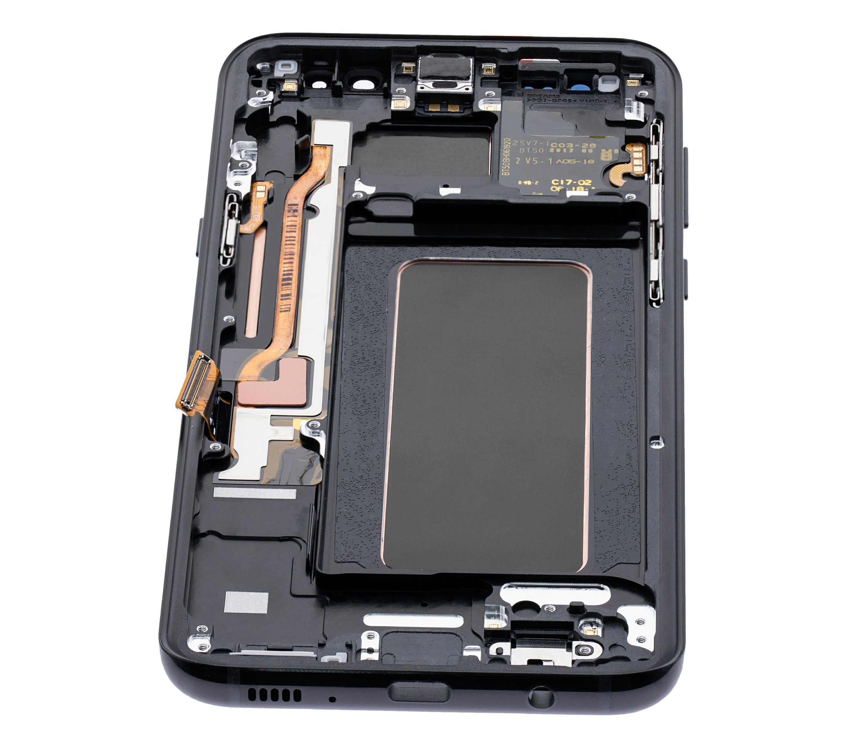 OLED-Display mit Rahmen für Samsung Galaxy S8 Plus (Blemish: Qualität B) (Midnight Schwarz)