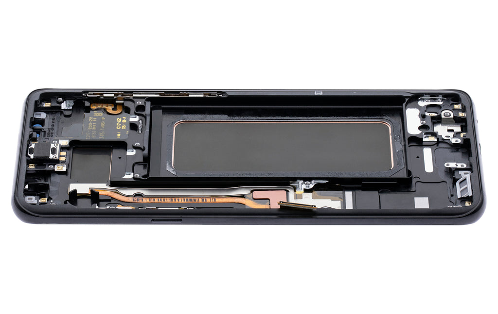 OLED-Display mit Rahmen für Samsung Galaxy S8 Plus (Blemish: Qualität B) (Midnight Schwarz)