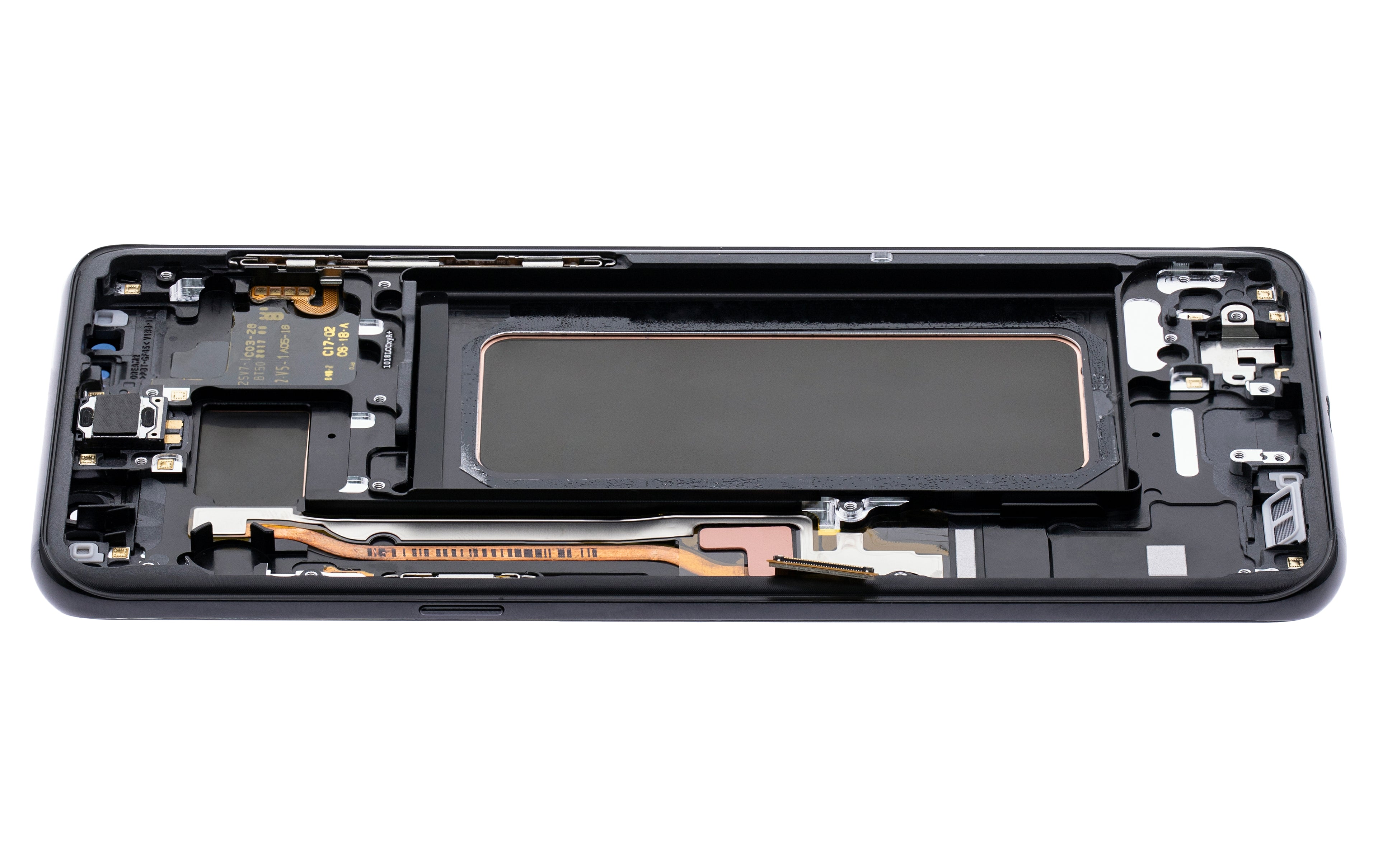 OLED-Display mit Rahmen für Samsung Galaxy S8 Plus (Blemish: Qualität B) (Midnight Schwarz)