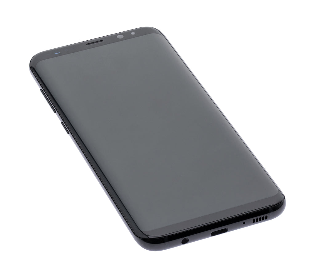 OLED-Display mit Rahmen für Samsung Galaxy S8 Plus (Blemish: Qualität B) (Midnight Schwarz)