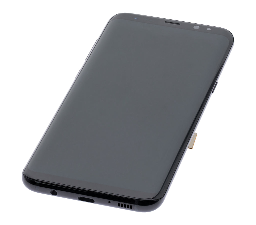 OLED-Display mit Rahmen für Samsung Galaxy S8 Plus (Blemish: Qualität B) (Midnight Schwarz)
