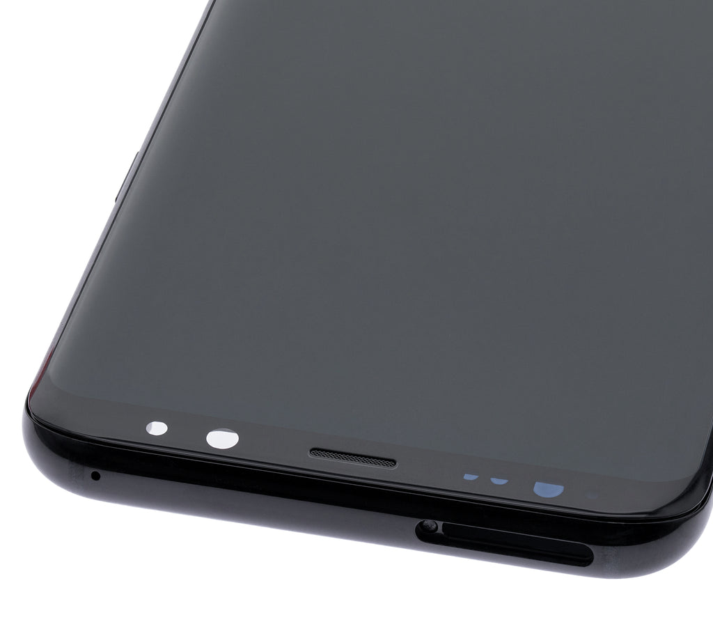 OLED-Display mit Rahmen für Samsung Galaxy S8 Plus (Blemish: Qualität B) (Midnight Schwarz)