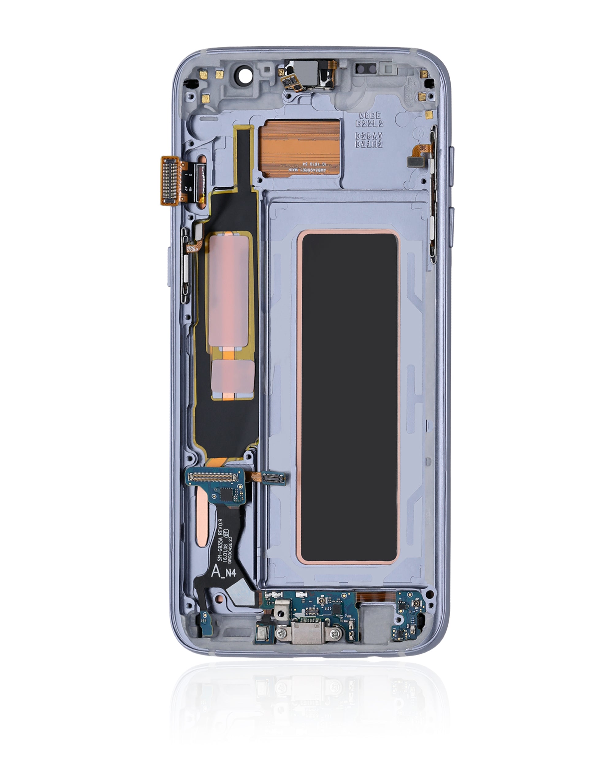 OLED-Display mit Rahmen für Samsung Galaxy S7 Edge G935A (North American Version) (Blemish: Qualität B) (Black Onyx)
