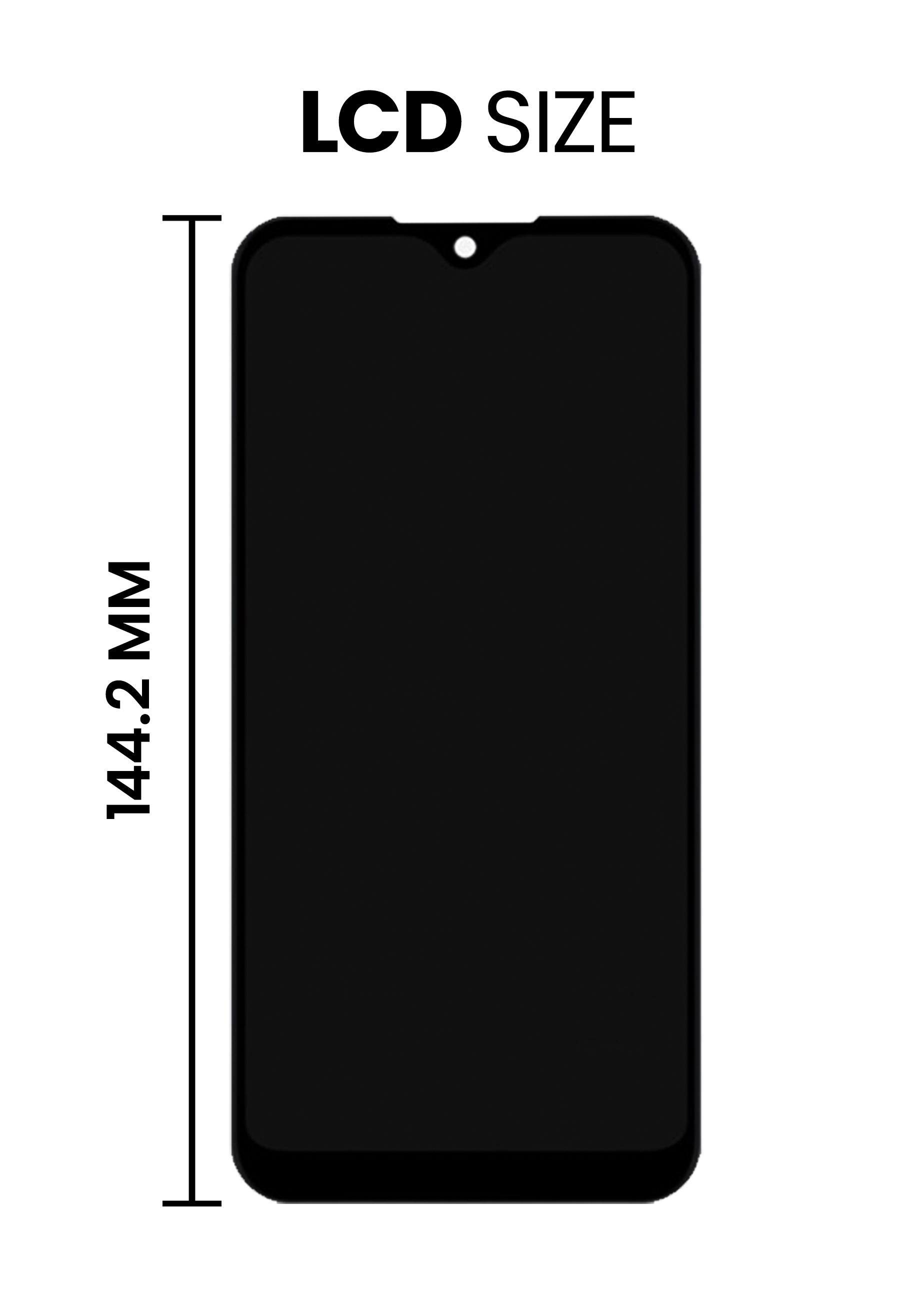 LCD Display with Frame for Samsung Galaxy A01 (A015A/A015F) (Micro-USB Frame / Narrow FPC Connector) (Service Pack) (All Colors)