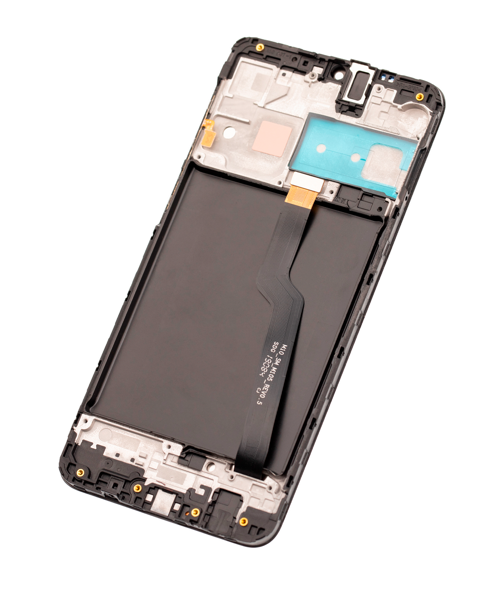 LCD-Display mit Rahmen für Samsung Galaxy A10 (A105 / 2019) (Single Sim) (North American Version) (Refurbished) (Schwarz)