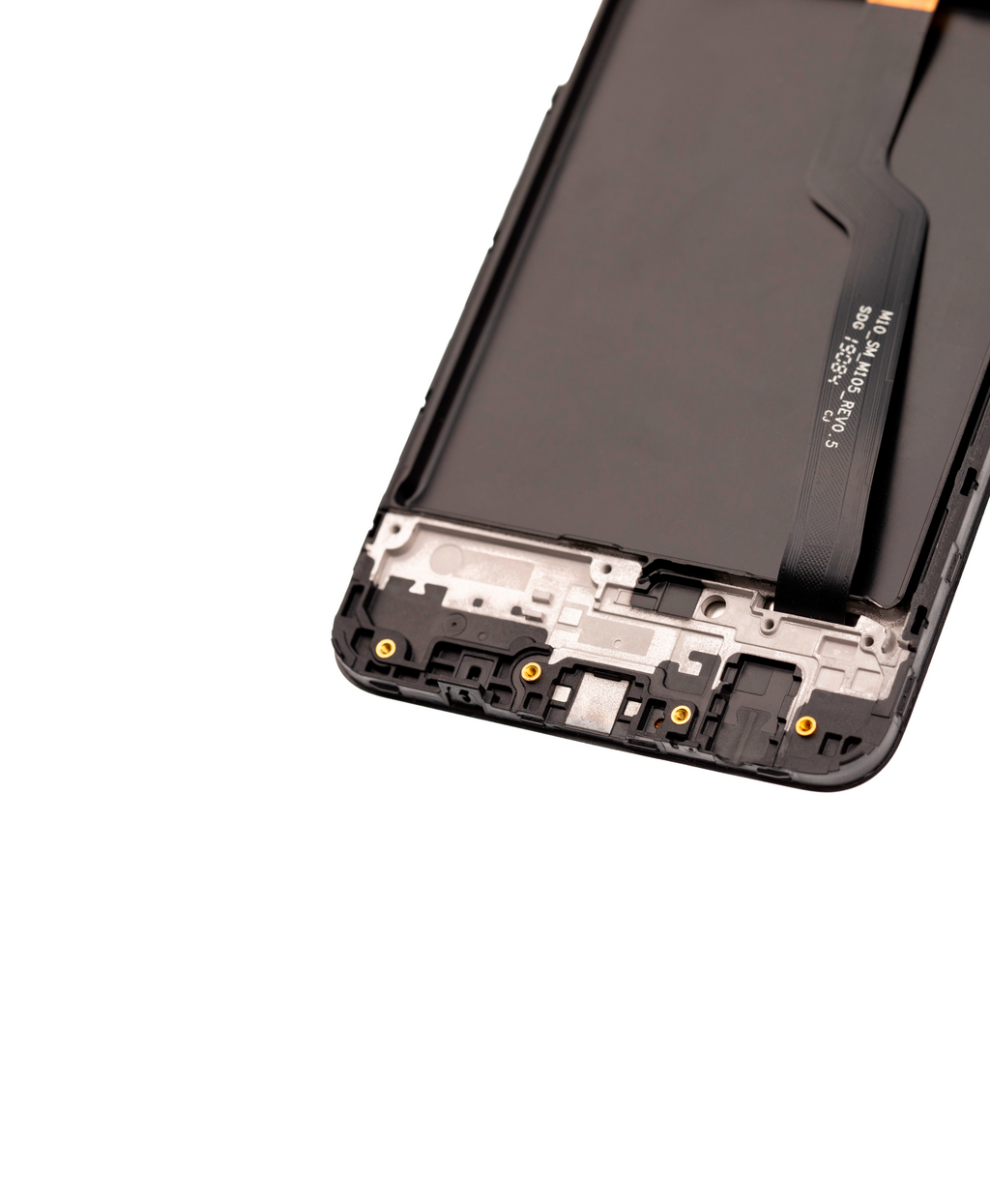 LCD-Display mit Rahmen für Samsung Galaxy A10 (A105 / 2019) (Single Sim) (North American Version) (Refurbished) (Schwarz)