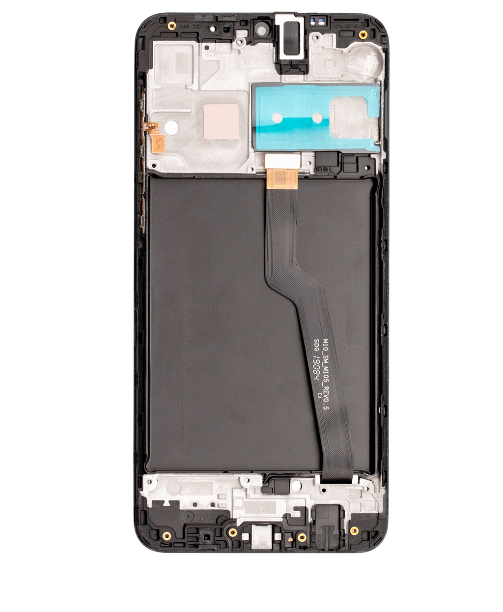 LCD-Display mit Rahmen für Samsung Galaxy A10 (A105 / 2019) (Single Sim) (North American Version) (Refurbished) (Schwarz)