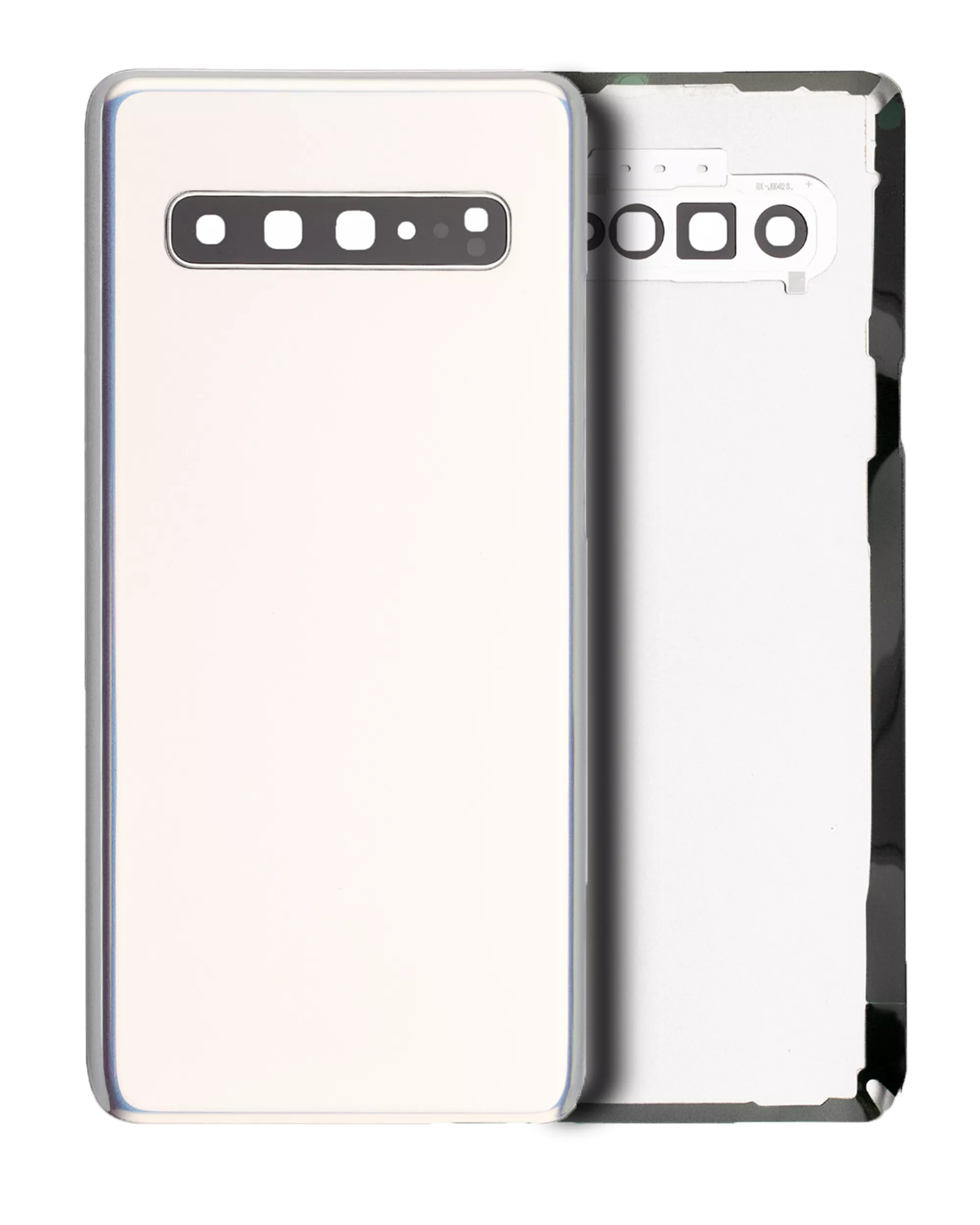 Aftermarket Plus Crown Silver Backcover m. Kamera für Samsung S10 5G (ohne Logo)